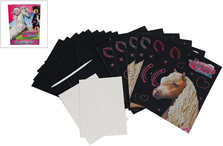 Image du produit Roost Cartes à gratter Cheval 620957 16 pièces
