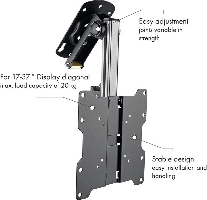 Immagine prodotto Schwaiger LWHD3720 513 (Soffitto, 20 kg, 17" - 37")