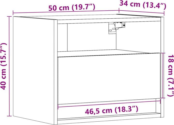 Immagine prodotto vidaXL Lucais (50 x 34 x 40 cm)