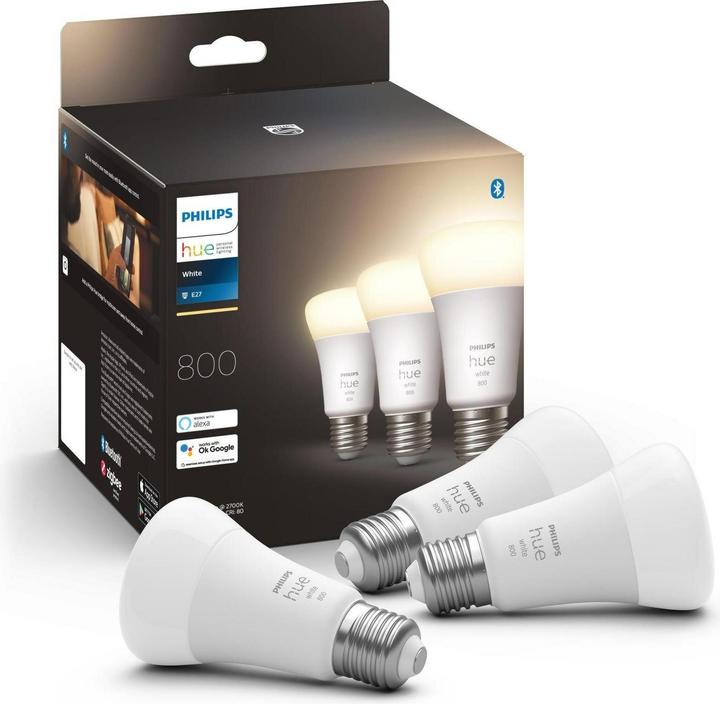 Produktbild Philips Hue LED Lampen (E27, 800 lm, 3x)