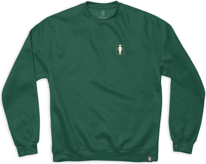 Actual product image Girl OG Embroidered Crew (S)