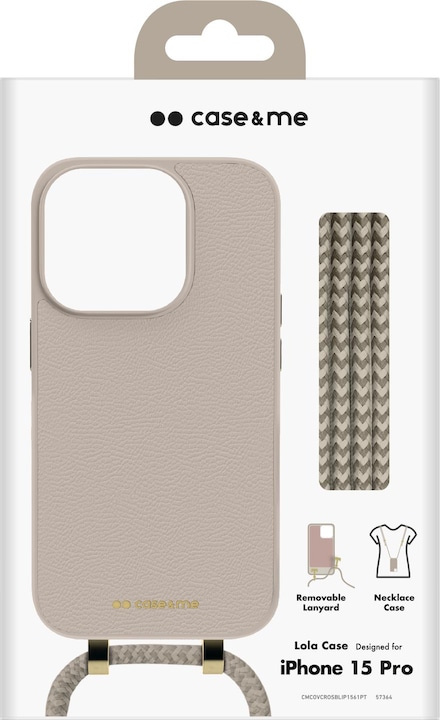 Produktbild Caseme Lola Case Cover mit abnehmbarem Umhängeriemen für iPhone 15 Pro (Apple iPhone 15 Pro)