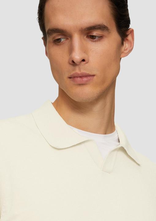 Actual product image S.Oliver Strickpullover Strickpullover mit Polokragen und Seide (XL)