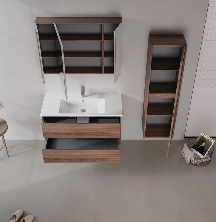 Produktbild Homitis Side 100 v3 Bathroom Cabinet With Sink & Mirror Set (2 Pieces)