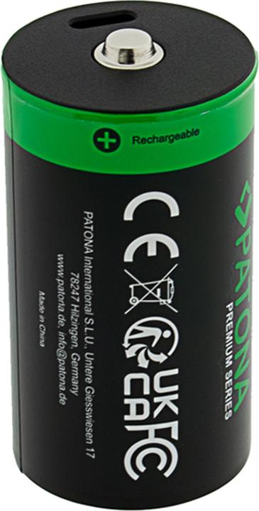 Immagine prodotto Patona Batteria ricaricabile premium 2X LR20 USB-C (Batteria della fotocamera)