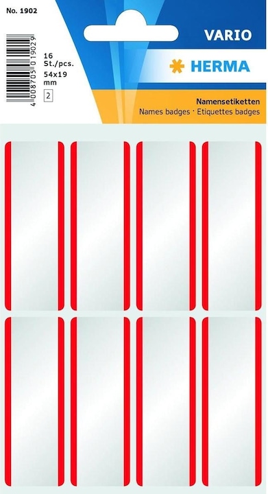 Actual product image Herma Removable name labels