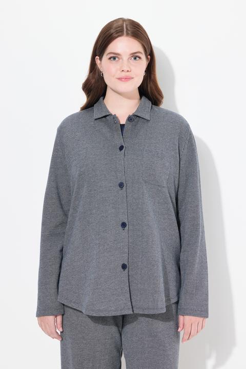 Actual product image Ulla Popken Eco Cotton Sweat Shacket (60)