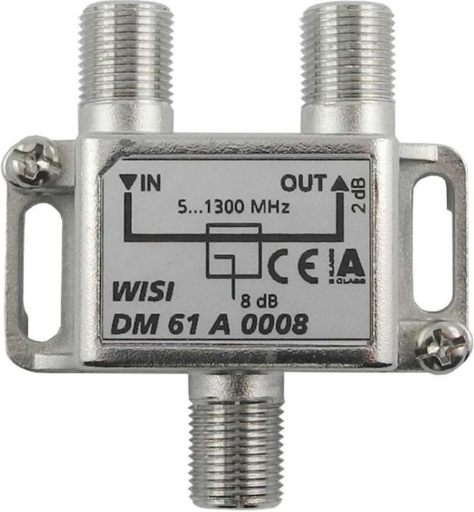 Produktbild WISI 75112 Kabelspalter oder -kombinator Kabelsplitter Silber (Verteiler und Abzweiger)