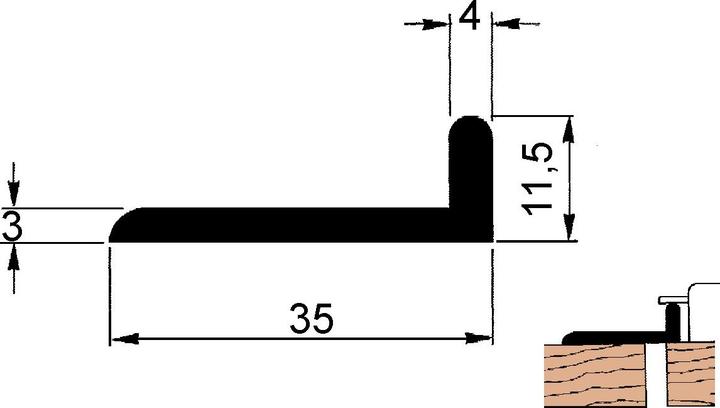 Produktbild Nehl Schlagleisten-Profile (Schliessblech)