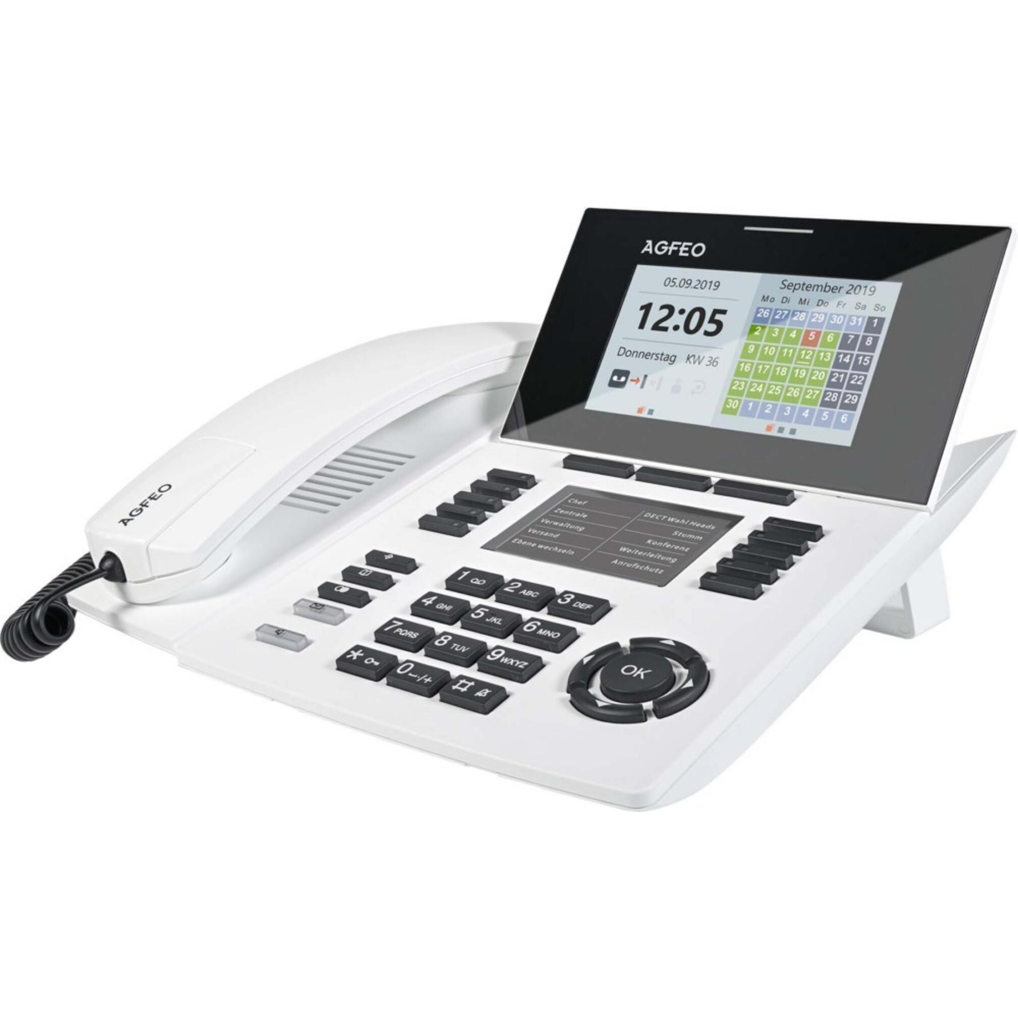 Agfeo ST 56 IP, Telefon, Weiss