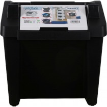 Image du produit Tontarelli poubelle verticale avec anse moda 28l blanc/noir (28 l)