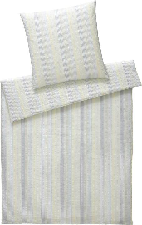 Image du produit Elegante Web-Seersucker Bettwäsche Dueodde kiwi (Set de linge de lit, 135x200 cm + 80x80 cm)