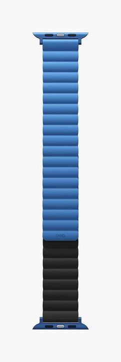 Produktbild Uniq pasek Revix Apple Watch Series 1/2/3/4/5/6/7/8/SE/SE2 38/40/41mm. Reversible Magnetic czarny-ni (38 mm, 41 mm, 40 mm, Silikon, Edelstahl)