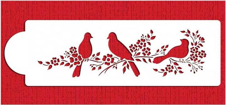 Actual product image Designer Stencils Stencil Love Birds