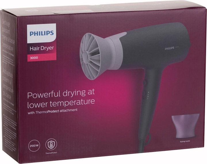 Actual product image Philips HAIR DRYER 3000, 2100 W, IONIC