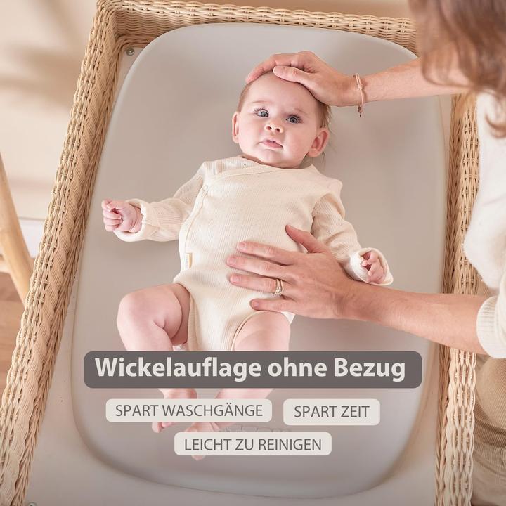 Productafbeelding Nattou changing mat made of soft PU foam washable changing mat approx 50 x 70 cm Softy clay colours (50 x 70 cm)