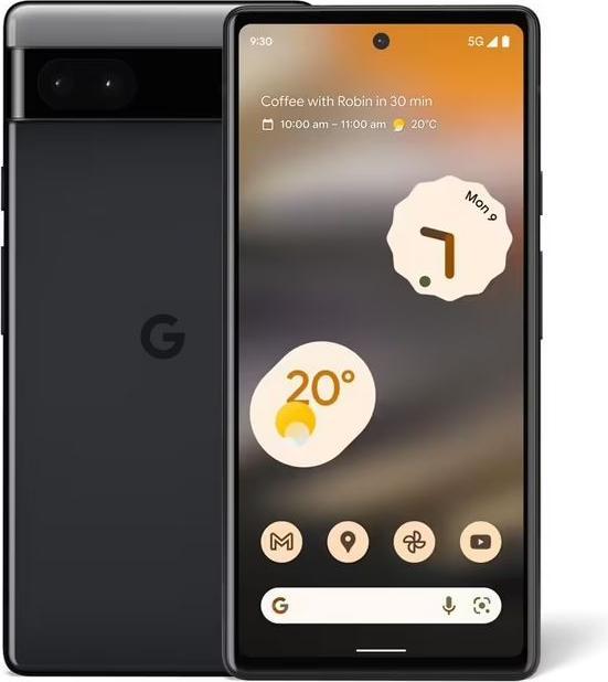 Image du produit Google Pixel 6a (128 Go, Charcoal, 6.10", SIM + eSIM, 12.20 Mpx, 5G)
