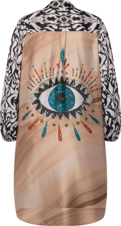 Produktbild Angel of Style Longbluse, Alloverdruck, Hemdkragen, Langarm, Seitenschlitze (54)