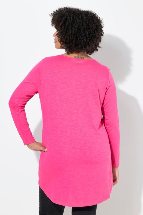 Image du produit Angel of Style T-shirt long coupe évasée, motif oeil et message (42)