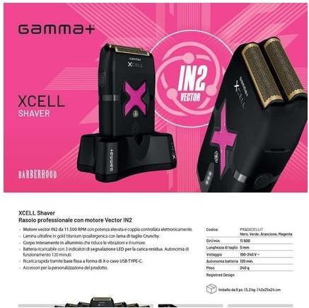 Actual product image Gamma + Xcell Shaver