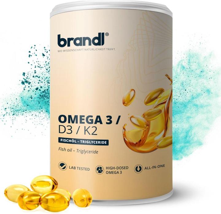 Brandl Omega 3 + D3 K2 (1 pièce(s), Capsules, 180 g)