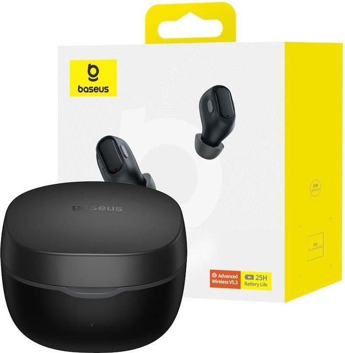 Actual product image Baseus Earphones TWS Bowie WM01 (black) (5 h, Wireless)
