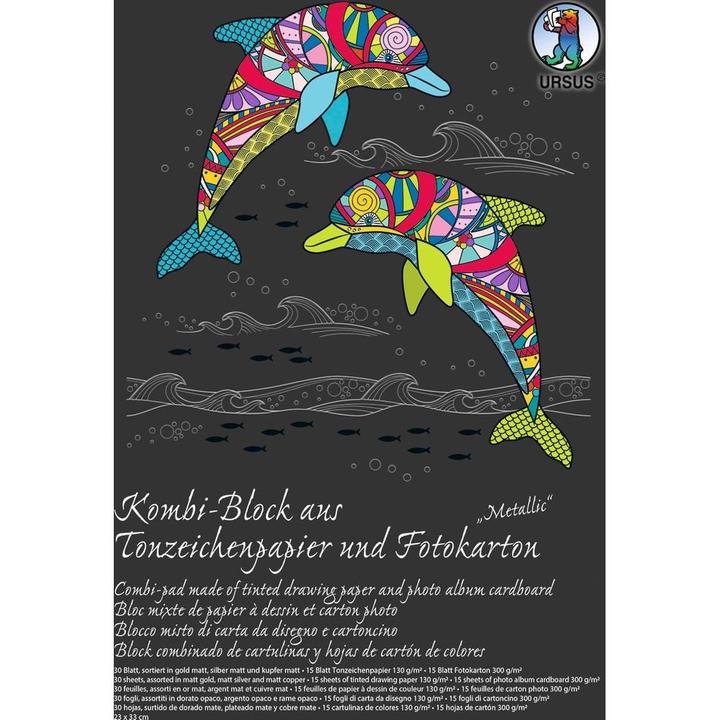 Produktbild Ursus Tonpapier + Fotokarton Metalli (300 g/m², 30x)