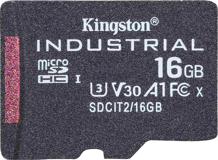 Kingston microSDHC Industrieel (microSDHC, 16 GB, U3, UHS-I)