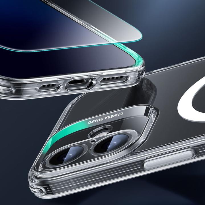 Actual product image ESR Etui Classic Pro Set Halolock MagSafe na iPhone 16 - przezroczyste (Apple iPhone 16)