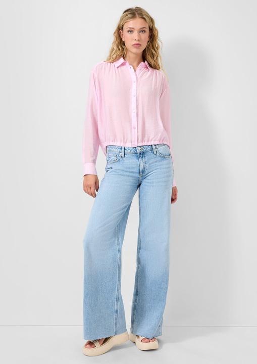 Immagine prodotto s.Oliver Bluse Leicht transparente Bluse mit Gummizug am vorderen Saum (40)