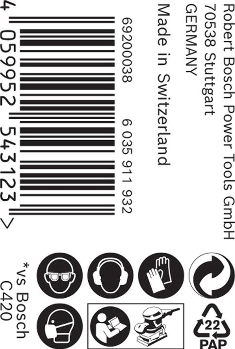 Produktbild Bosch Professional Zubehör EXPERT C470 Schleifpapierrolle zum Handschleifen, 93 mm x 50 m, G 240 (240)