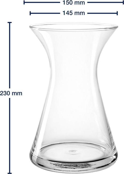 Actual product image Leonardo Vase Gia 23 cm, Transparent (1x, 5.63 l)