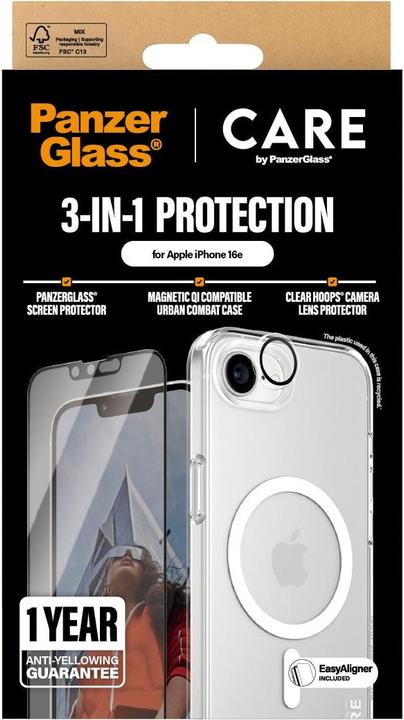 Actual product image PanzerGlass CARE Flagship 3-in-1 Bundle iPhone SE (2025) (1 pcs.)
