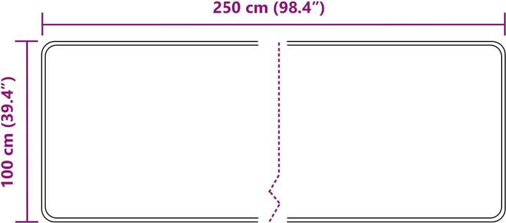 Produktbild vidaXL Läufer Teppich
