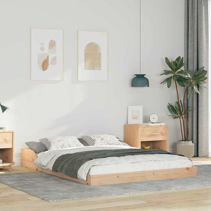 Actual product image vidaXL Plattformbettgestell (140 x 190 cm)