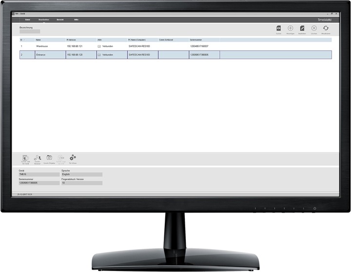 Actual product image Safescan TimeMoto PC Plus Software