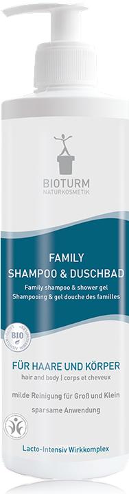 Produktbild Bioturm Shampoo & Duschbad Family 500ml (500 ml, Flüssiges Shampoo)