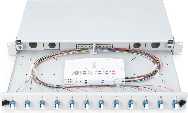Produktbild Digitus LWL Spleissbox, bestückt, LC, OS2