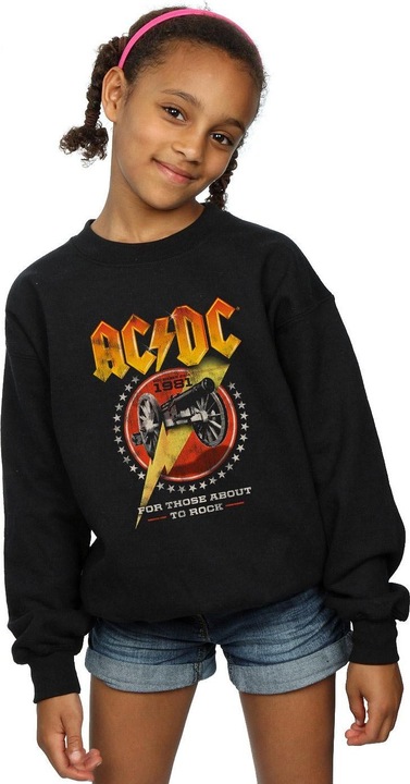 Actual product image AC/DC Girls For Those About To Rock 1981 Sweatshirt (116)