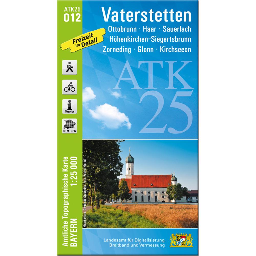 ATK25-O12 Vaterstetten (Amtliche Topogr, Landkarte