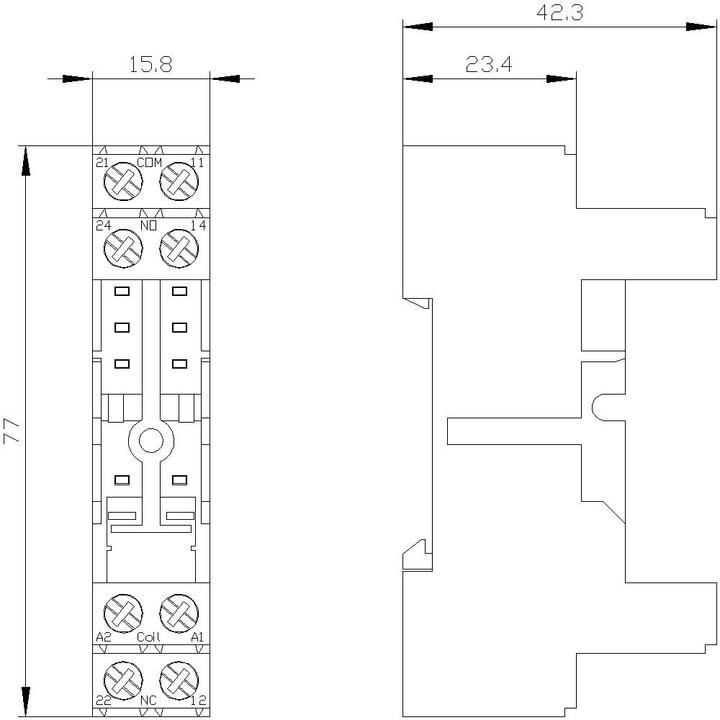 Productafbeelding Siemens BASIS, PLUG IN RELAY, 15mm