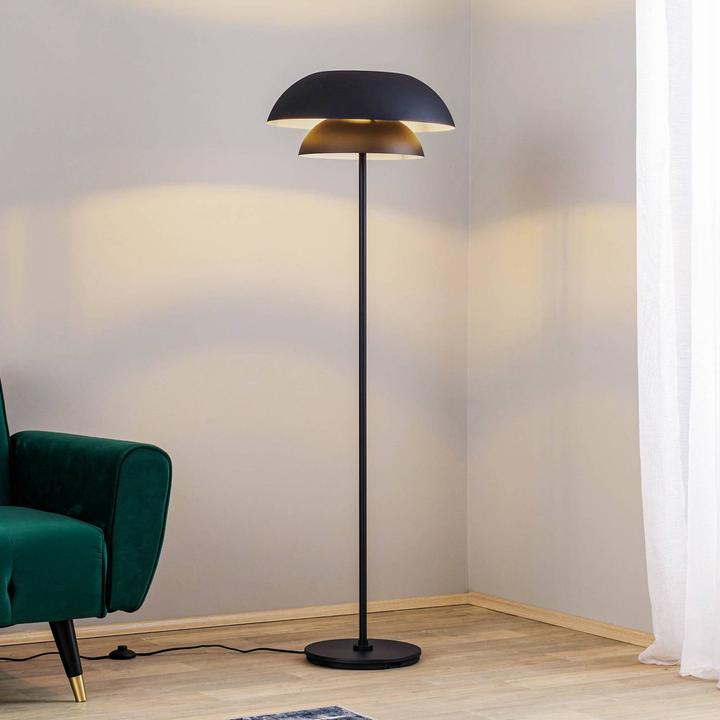 Image du produit Lucande Lampadaire Kellina en noir (E27)