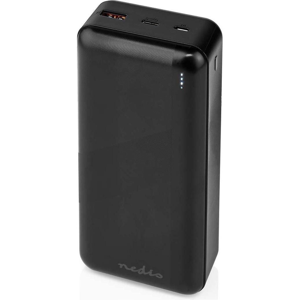 Nedis powerbank 30000 mAh 1.5 / 2.0 / 3.0 A Anzahl der Ausgänge: 2 Ausgangsanschluss: 1x USB (30000 mAh, 20 W, 111 Wh), ...