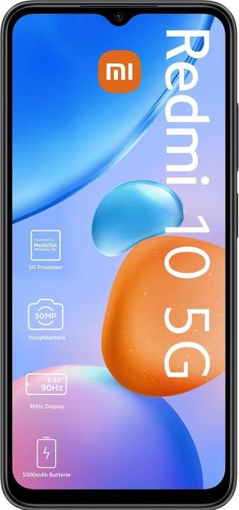Actual product image Xiaomi Redmi 10 (64 GB, Graphite gray, 6.58", Dual SIM, 5G)