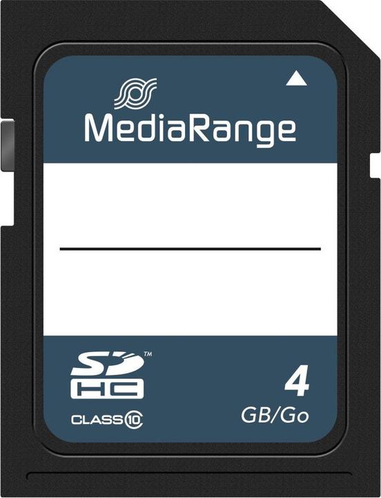 Actual product image MediaRange SDHC Class 10 (4 GB, SDHC, U1, UHS-I)