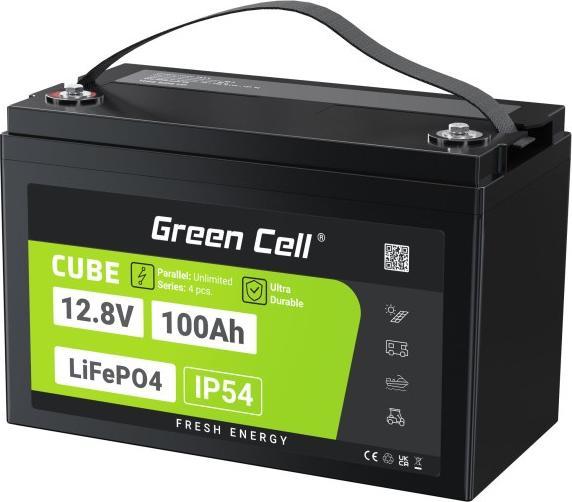Actual product image GreenCell Green Cell CUBE LiFePO4 battery 100Ah 12.8V 1280Wh lithium iron phosphate battery for photovoltaic (12.80 V, 100 Ah)