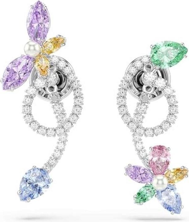 Swarovski x Ariana Grande Drop Ohrhänger mit Ohrring Jacket Verschiedene Schliffe Libelle Blume (Metall)