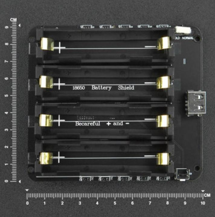 Image du produit DFRobot 4x18650 Bouclier de batterie au lithium 3A 5V/3.3V