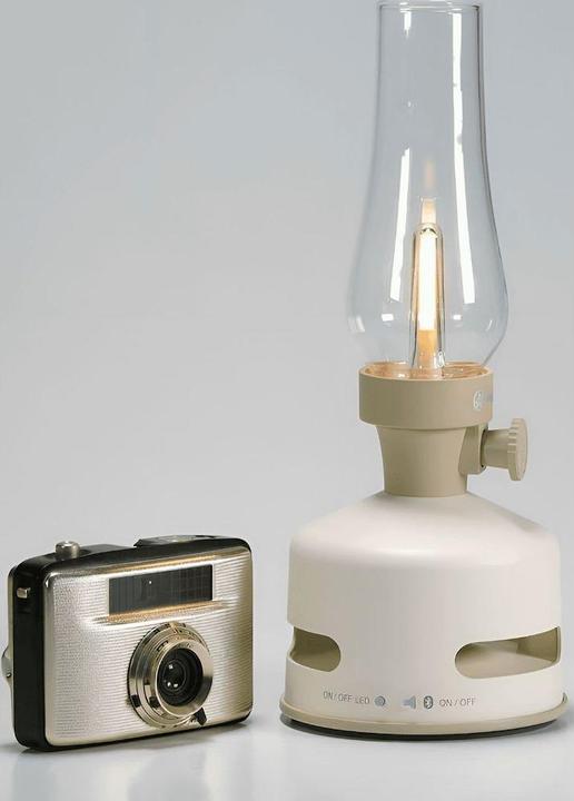 Image du produit MoriMori Lampe design avec haut-parleur (blanc perle)