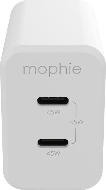 Image du produit mophie 409909301, Intérieure, Secteur, Blanc (45 W, 2 ports)